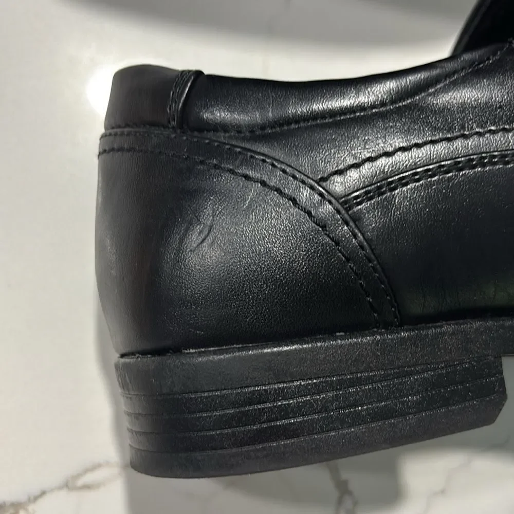 Bruno Marc Men's Black Square Toe Oxfords Dress Shoes Classic Slip on Formal 8.5
